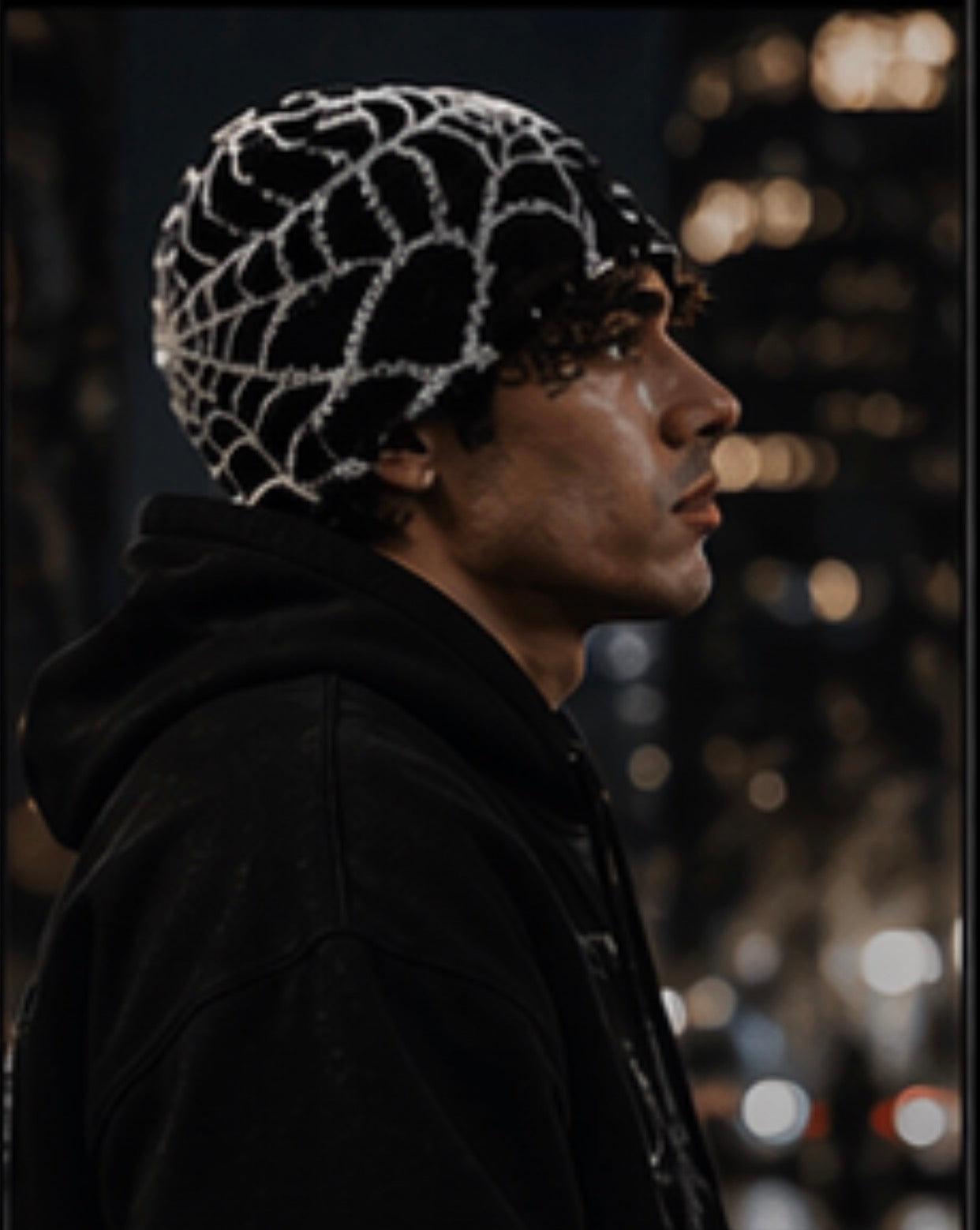 Faith Saints & Co.™ Black Spider print beanie