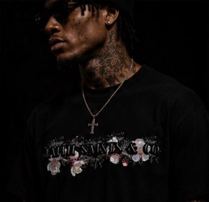Faith Saints & Co.™ Black Art That Blossoms T-shirt